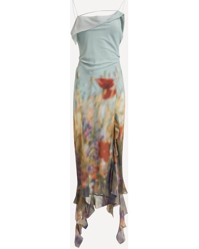 Acne Studios Women's Ruffle Strap Dress 8 - Multicolour