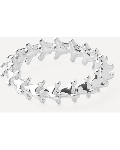 Shaun Leane Sterling Silver Serpent's Trace Band Ring - Metallic