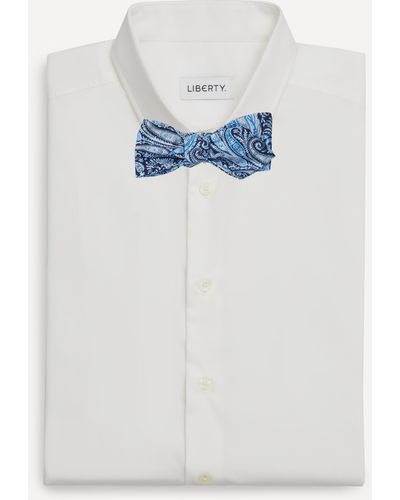 Liberty Mens Lodden Bow Tie One Size - White