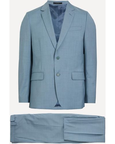 Paul Smith Mens The Brierley Melange Wool Suit 42/52 - Blue
