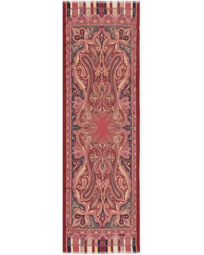 Etro Women's Core Paisley Print Scarf One Size - Red