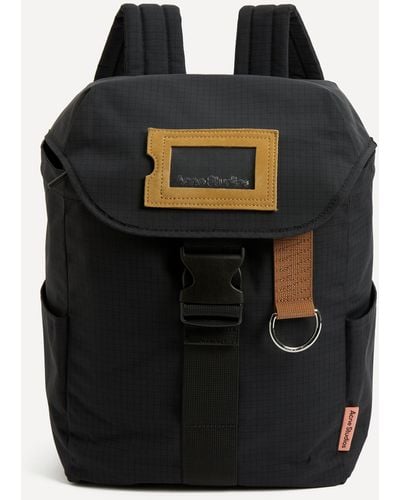 Acne Studios Mens Ripstop Backpack One Size - Black