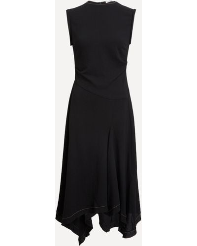 Acne Studios Women's Draped Sleeveless Dress 14 - Black