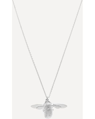 Alex Monroe Silver Bumblebee Necklace One Size - Metallic