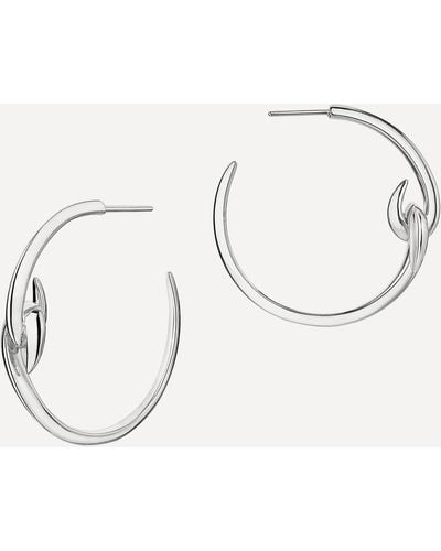 Shaun Leane Silver Hook Hoop Earrings One Size - Metallic