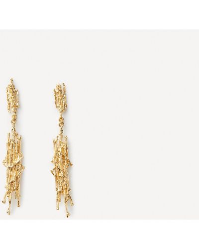 Alex Monroe Gold-plated Nest Structure Statement Drop Earrings One Size - Natural