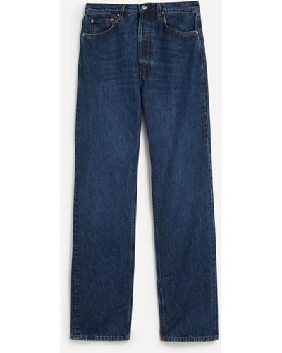 Totême Women's Classic Cut Full Length Dark Blue Jeans 28