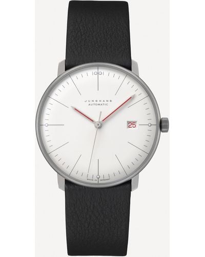 Junghans Mens Max Bill Bauhaus Automatic Watch - White