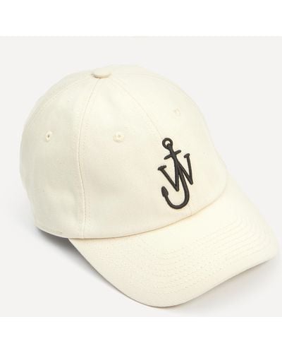JW Anderson Women's Anchor Logo Cotton Baseball Cap One Size - Natural