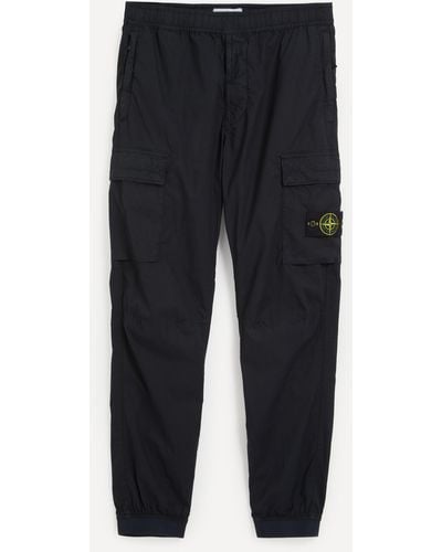 Stone Island Mens Tapered Cargo Trousers 30 - Blue