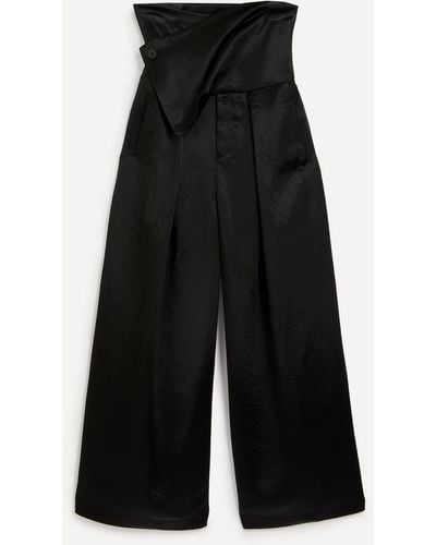 Issey Miyake Women's Gleam Wide Trousers 2 - Black
