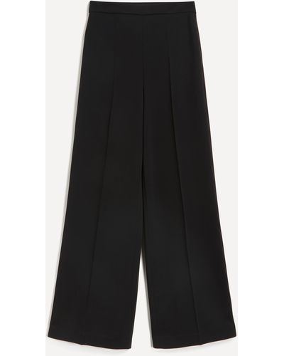 JOSEPH Women's Comfort Cady Alane Trousers 10 - Black