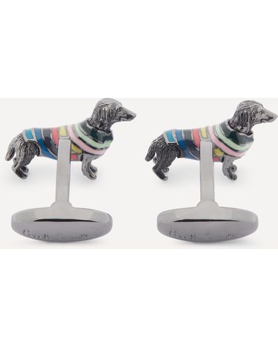 Paul Smith Mens Dog In Jumper Cufflinks - Multicolour