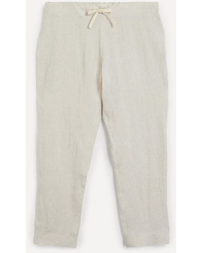 Marané Elasticated Linen Trousers - Multicolour