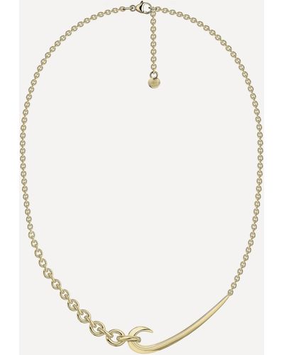 Shaun Leane Gold Plated Vermeil Silver Hook Chain Choker Necklace One Size - Metallic