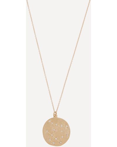Brooke Gregson Gold Gemini Astrology Diamond Necklace One Size - Metallic