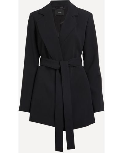 JOSEPH Women's Cenda Comfort Cady Short Coat 12 - Black