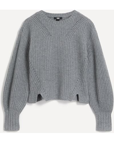 PAIGE Women's Palomi Wool Blend Knit Sweater - Grey