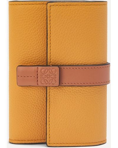 Loewe Small Vertical Leather Wallet One - Orange