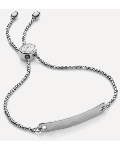 Monica Vinader Silver Havana Mini Chain Friendship Bracelet - Natural