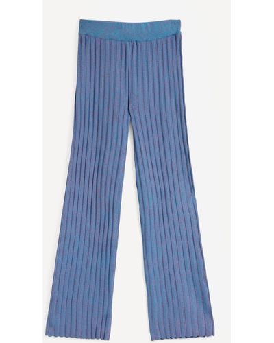 Paloma Wool Fromthe Rib Knit Trousers - Blue