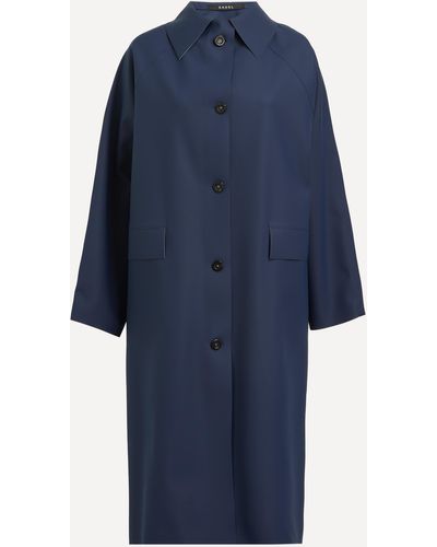 Kassl Women's Original Rubber Navy Coat 6 - Blue