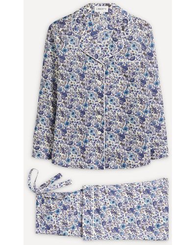 Liberty Rachel Tana Lawntm Cotton Pyjama Set - Blue