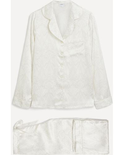 Liberty Women's Nouveau Ianthe Silk-satin Pyjama Set Xs - White