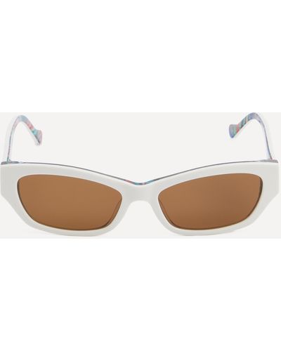 Liberty Women's Adelphi Voyage Angular Sunglasses One Size - White