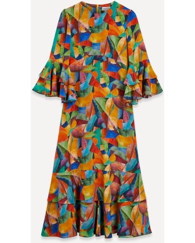 Liberty Future Silk Gala Maxi Dress - Multicolour