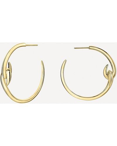 Shaun Leane Gold Plated Vermeil Silver Hook Hoop Earrings - Metallic