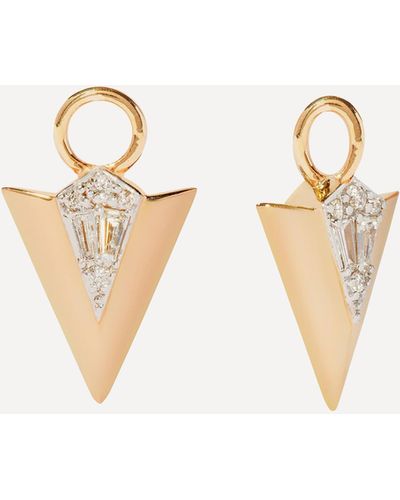 Annoushka 18ct Gold Flight Arrow Diamond Earring Drops One Size - White