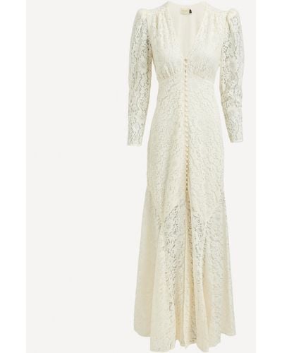 RIXO London Women's Fleur Dress - White