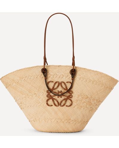 Loewe Women's X Paula's Ibiza Large Anagram Basket Bag One Size - Natural