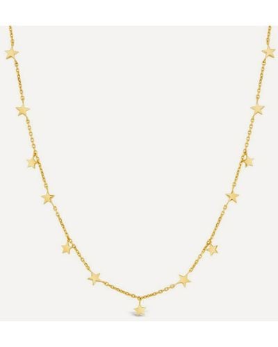 Dinny Hall Gold Plated Vermeil Silver Bijou Galaxy Star Pendant Necklace - Natural