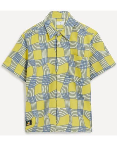 Percival Mens Sunshine Twister Clerk Shirt - Yellow