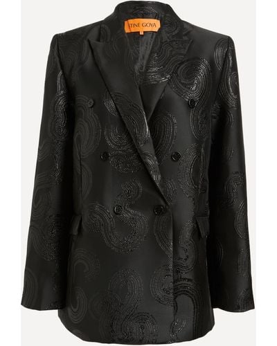 Stine Goya Women's Theo Swirl Jacket Xs - Black