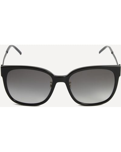 Saint Laurent Women's Round Combination Frame Sunglasses One Size - Grey