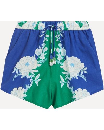 FARM Rio Women's Soft Garden Shorts - Blue
