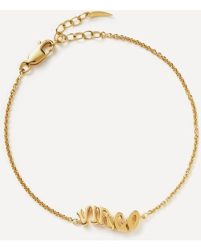 Missoma 18ct Gold-plated Vermeil Silver Virgo Zodiac Pendant Bracelet - Metallic