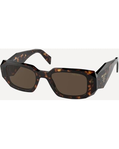 Prada Women's Rectangular Sunglasses - Brown