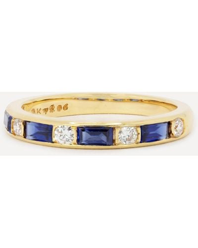 Kojis 18ct Gold Vintage Oscar Heyman Sapphire And Diamond Ring M.5 - White
