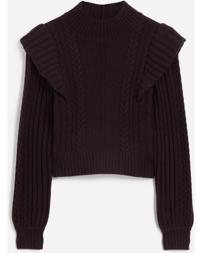 PAIGE Women's Kate Wool Blend Knit Sweater - Black