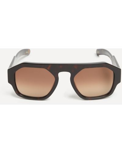 FLATLIST EYEWEAR Mens Lefty Geometric Sunglasses One Size - Brown