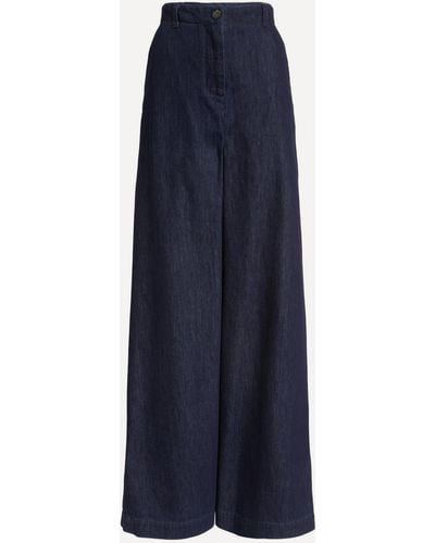 Dries Van Noten Women's Indigo Denim Maxi-skirt 6 - Blue