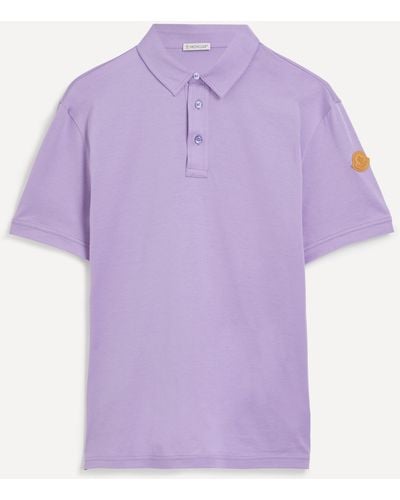 Moncler Mens Purple Polo Shirt