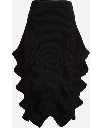 Issey Miyake Women's Linkage Midi Skirt 2 - Black