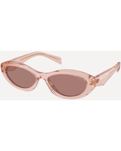 Prada Women's Oval Sunglasses One Size - Pink