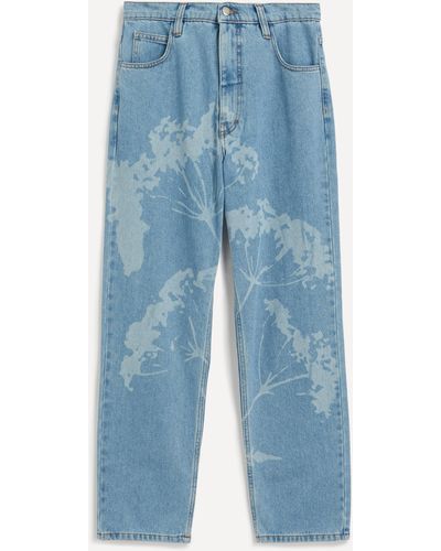 FANFARE Women's High Waisted Laser Dandelion Blue Jeans 14