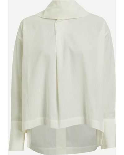 Issey Miyake Women's Cotton Voile Shirt 3 - White